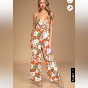 Lulu's Floral Jumpsuit